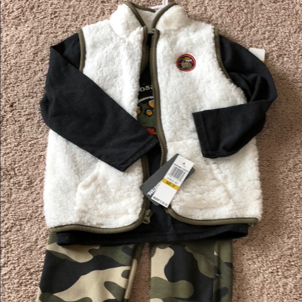 3 piece toddler boy sweat set